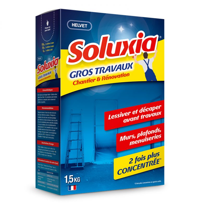 Préparer les surfaces avant travaux LESSIVE GROS TRAVAUX www.helvet.fr