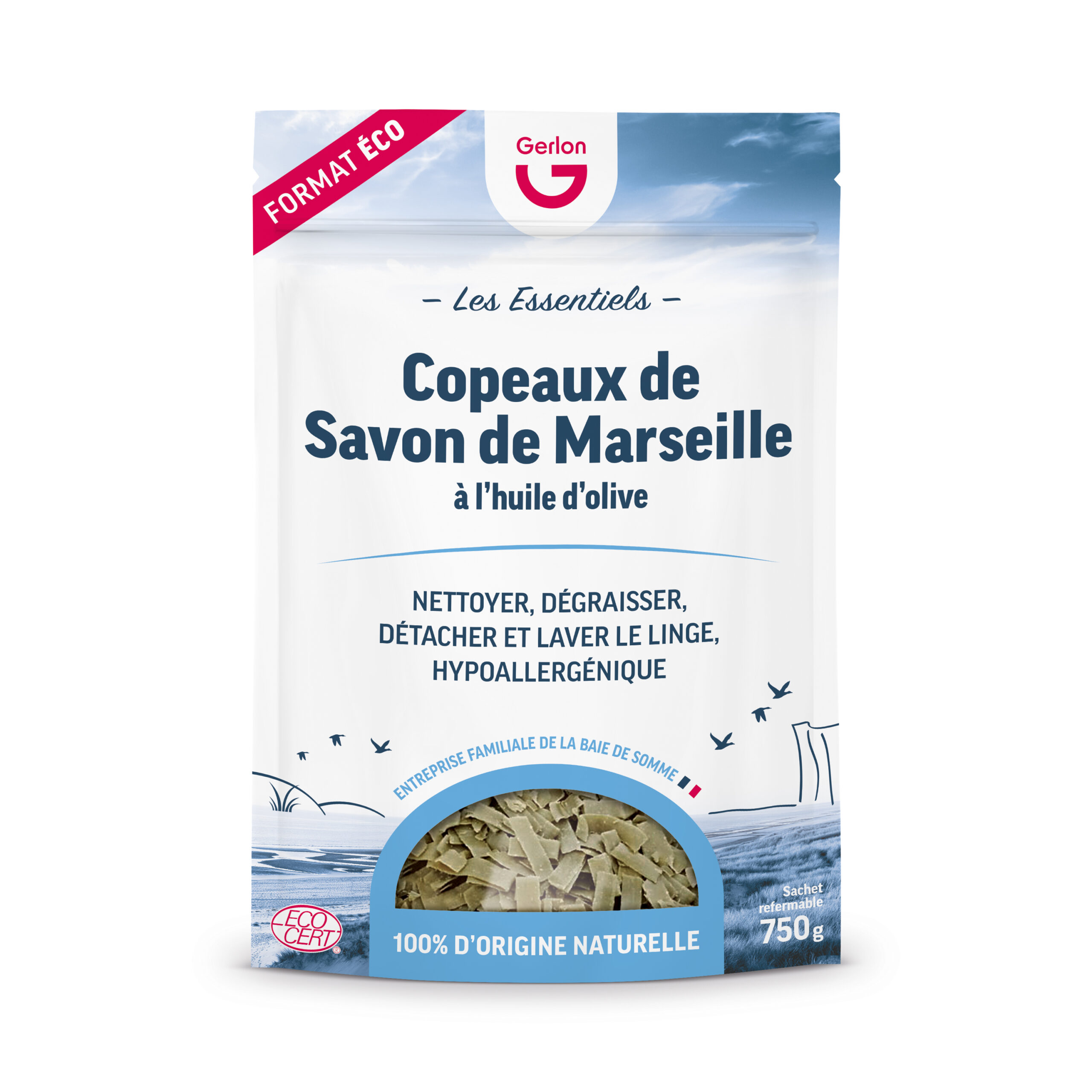 Lessive liquide aux copeaux de savon de Marseille, 5L